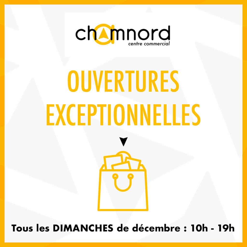 chamnord ouverture decembre dimanche